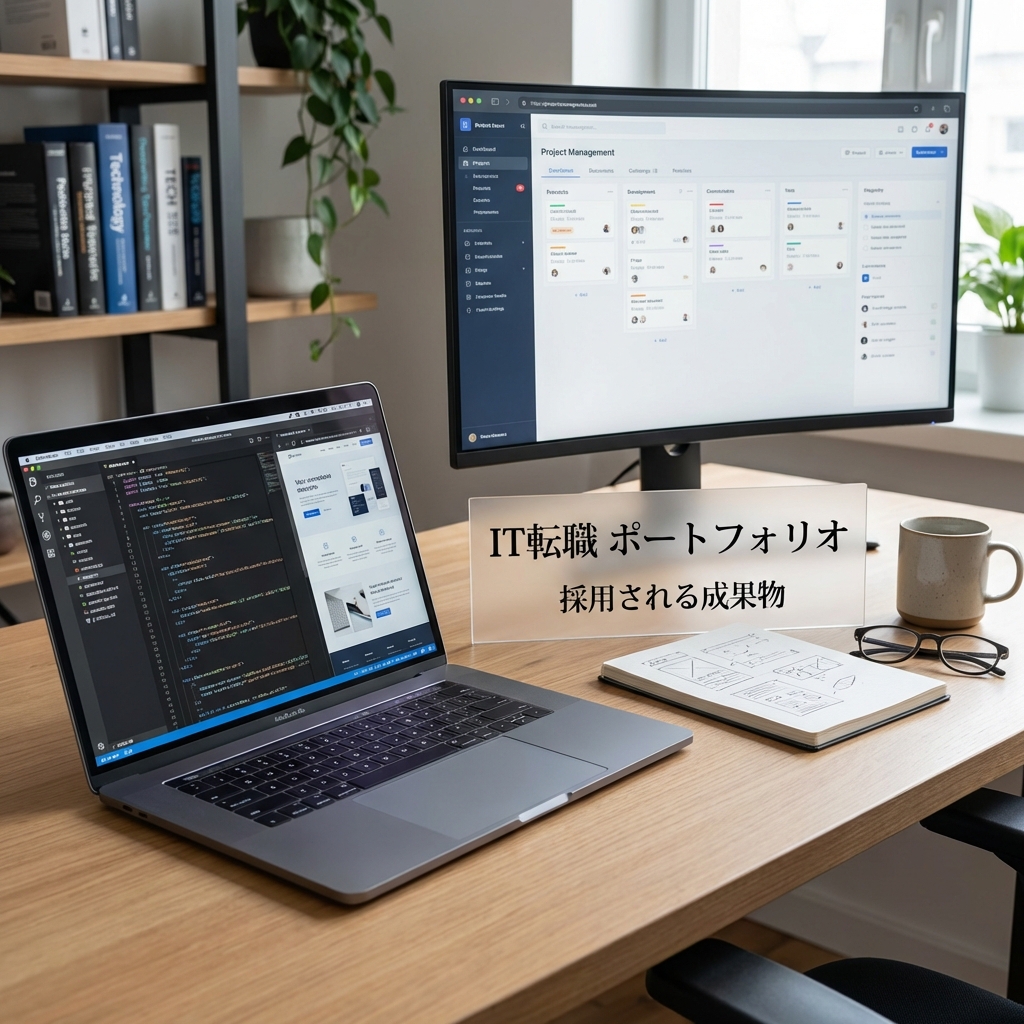 IT転職 ポートフォリオ アイキャッチ