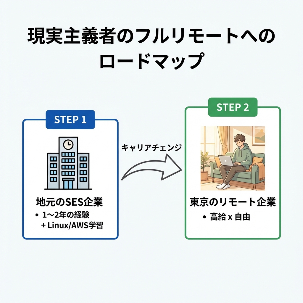 地方からフルリモートを目指すロードマップ
