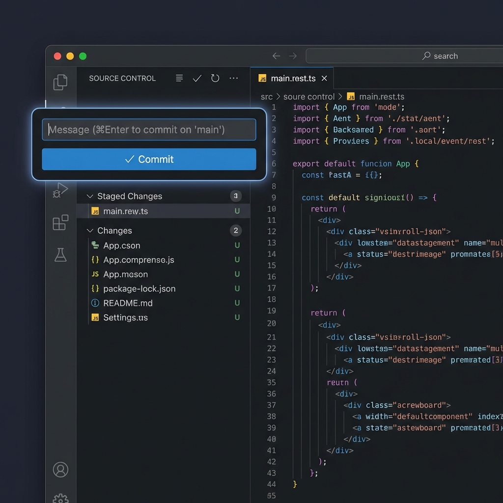 VS CodeでのGit操作イメージ