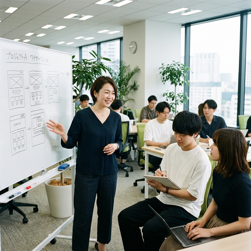 Webディレクターの打ち合わせ風景